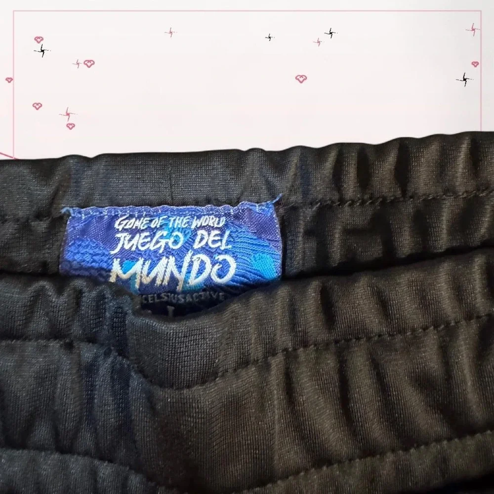 Sleek black Mexico track pants